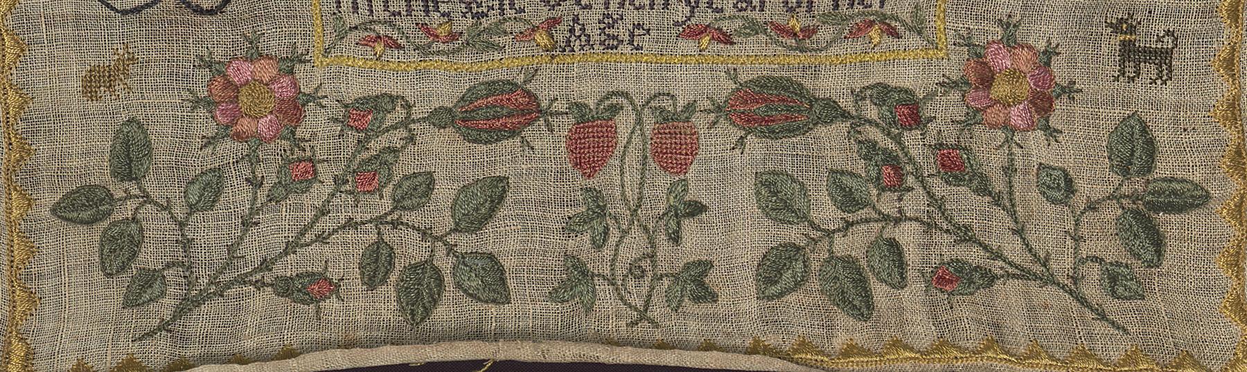 1993.0046 Sampler, Detail 5