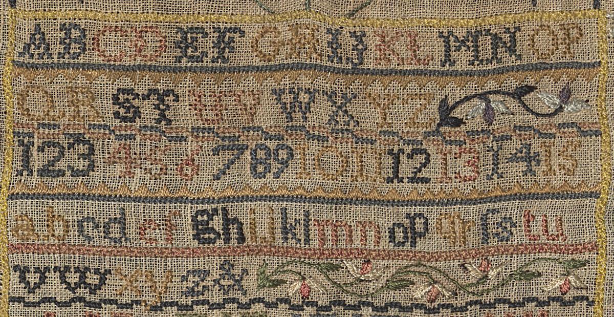 1993.0046 Sampler, Detail 6