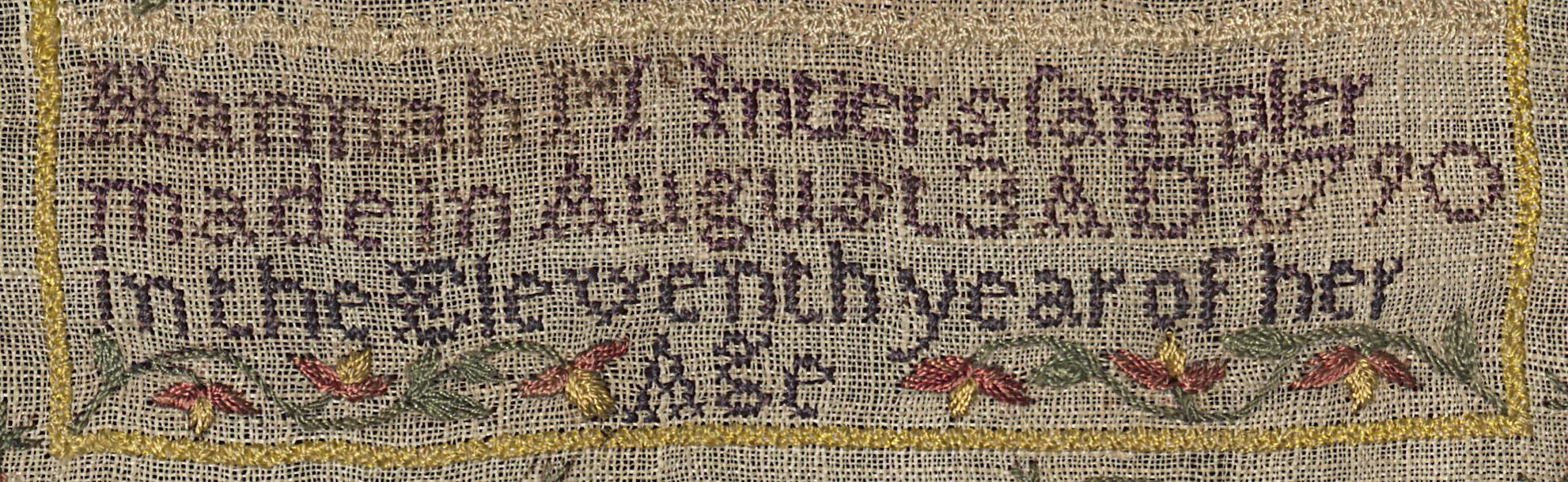 1993.0046 Sampler, Detail 9