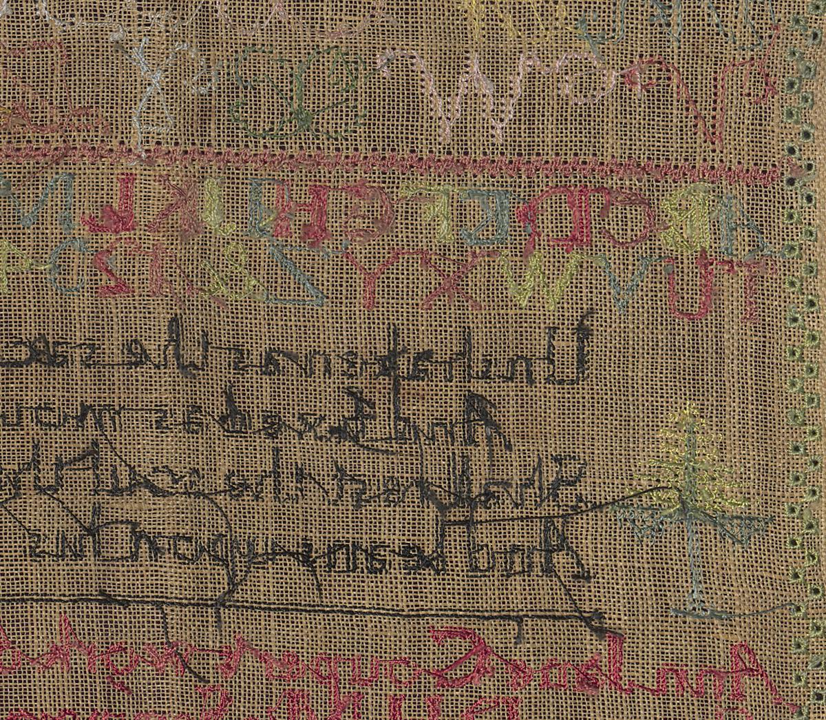 1993.0048 Sampler, Verso Detail