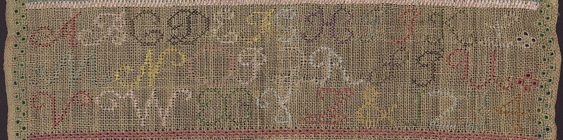 1993.0048 Sampler, Detail 3