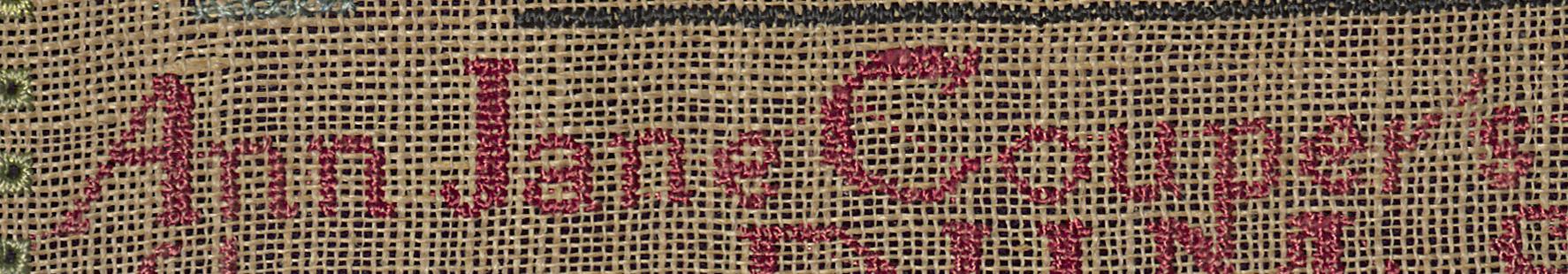1993.0048 Sampler, Detail 6
