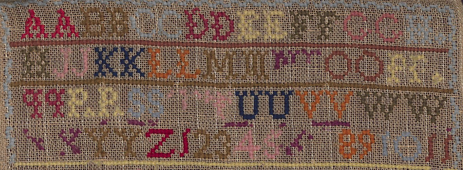 1993.0049 Sampler, Detail