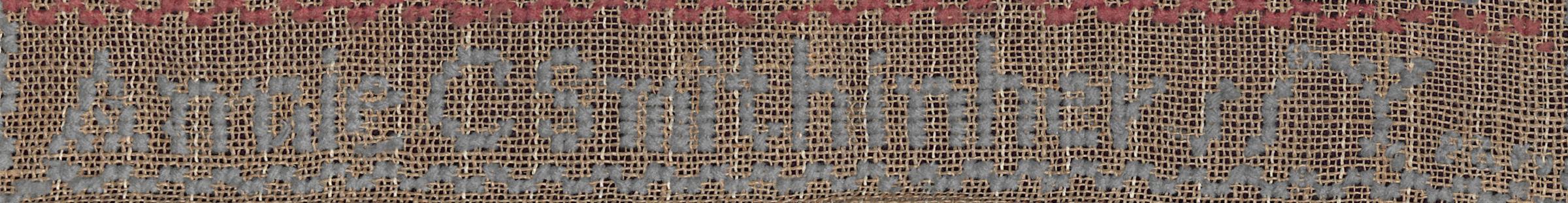 1993.0049 Sampler, Detail 4