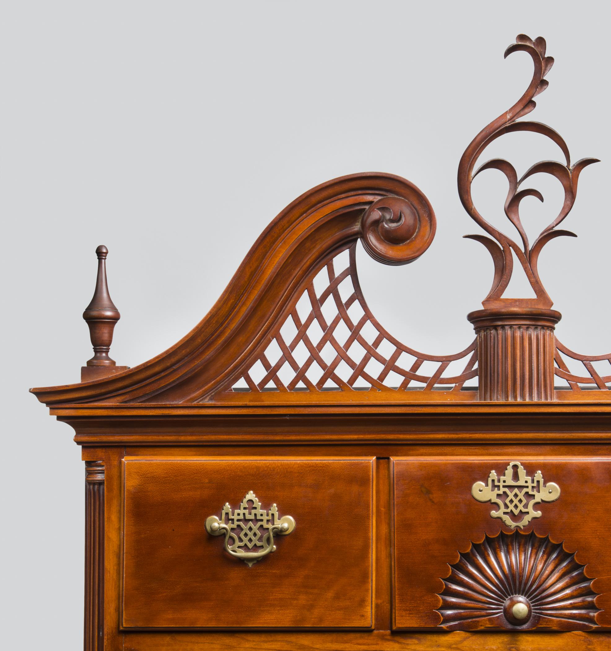 1993.0055 Chest of drawers, detail 1