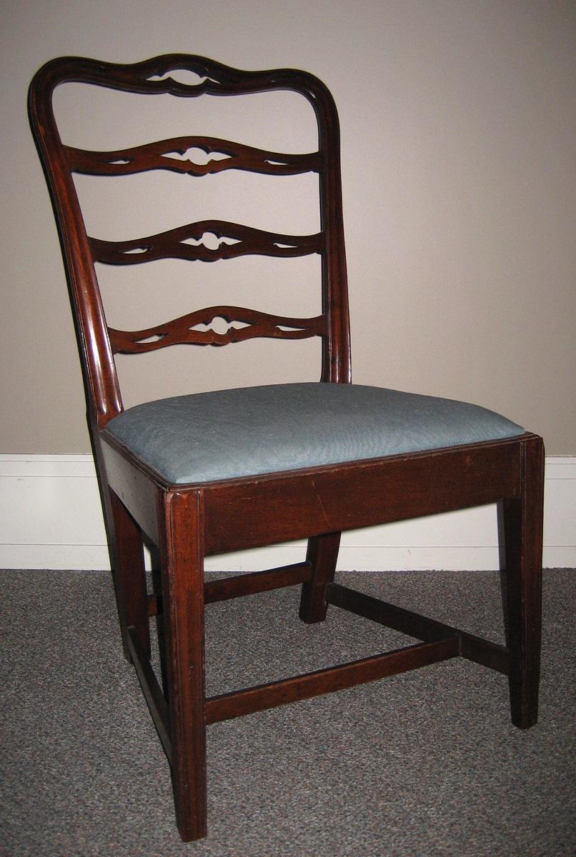 1993.0061.002 Chair, side chair and slip seat 2010.0501 view 1