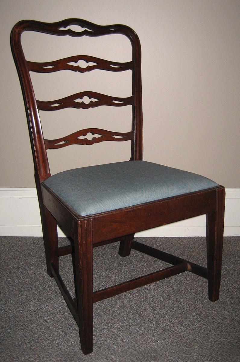 1993.0061.003 Chair, side chair and slip seat 2010.0502 view 1