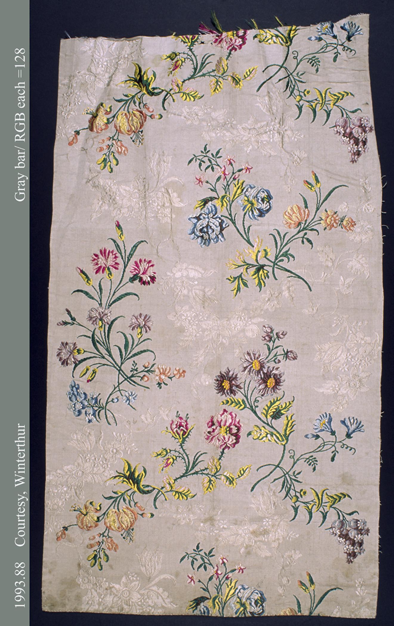 1993.0088 Textile panel, brocade