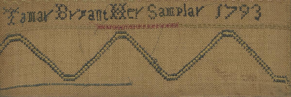1993.0091 Sampler, Detail 2