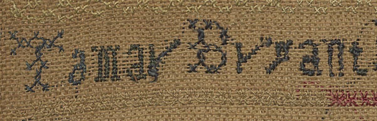 1993.0091 Sampler, Detail 3