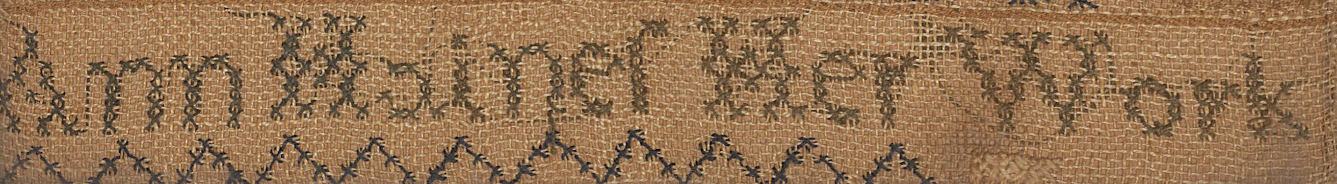 1993.0092 Sampler, Detail 4