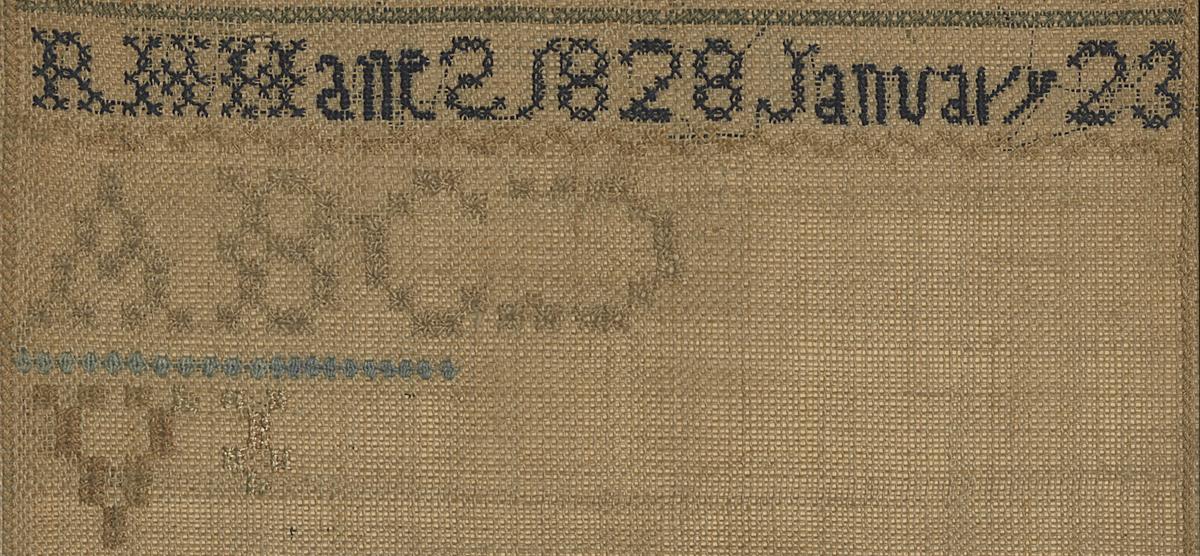 1993.0093 Sampler, Detail 2