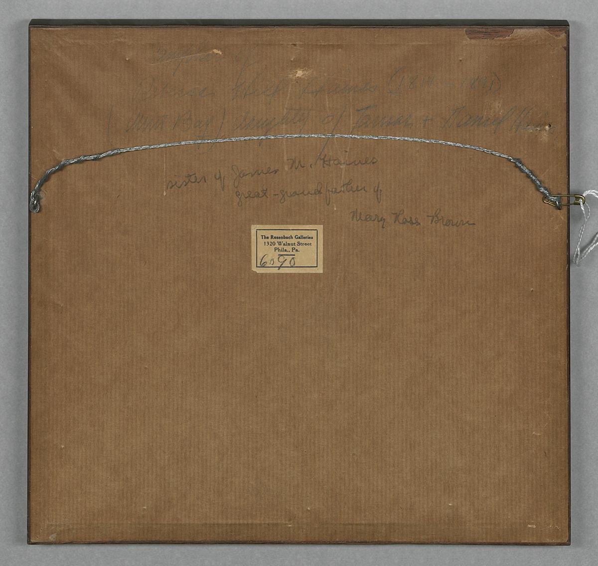 1993.0093 Sampler, Verso