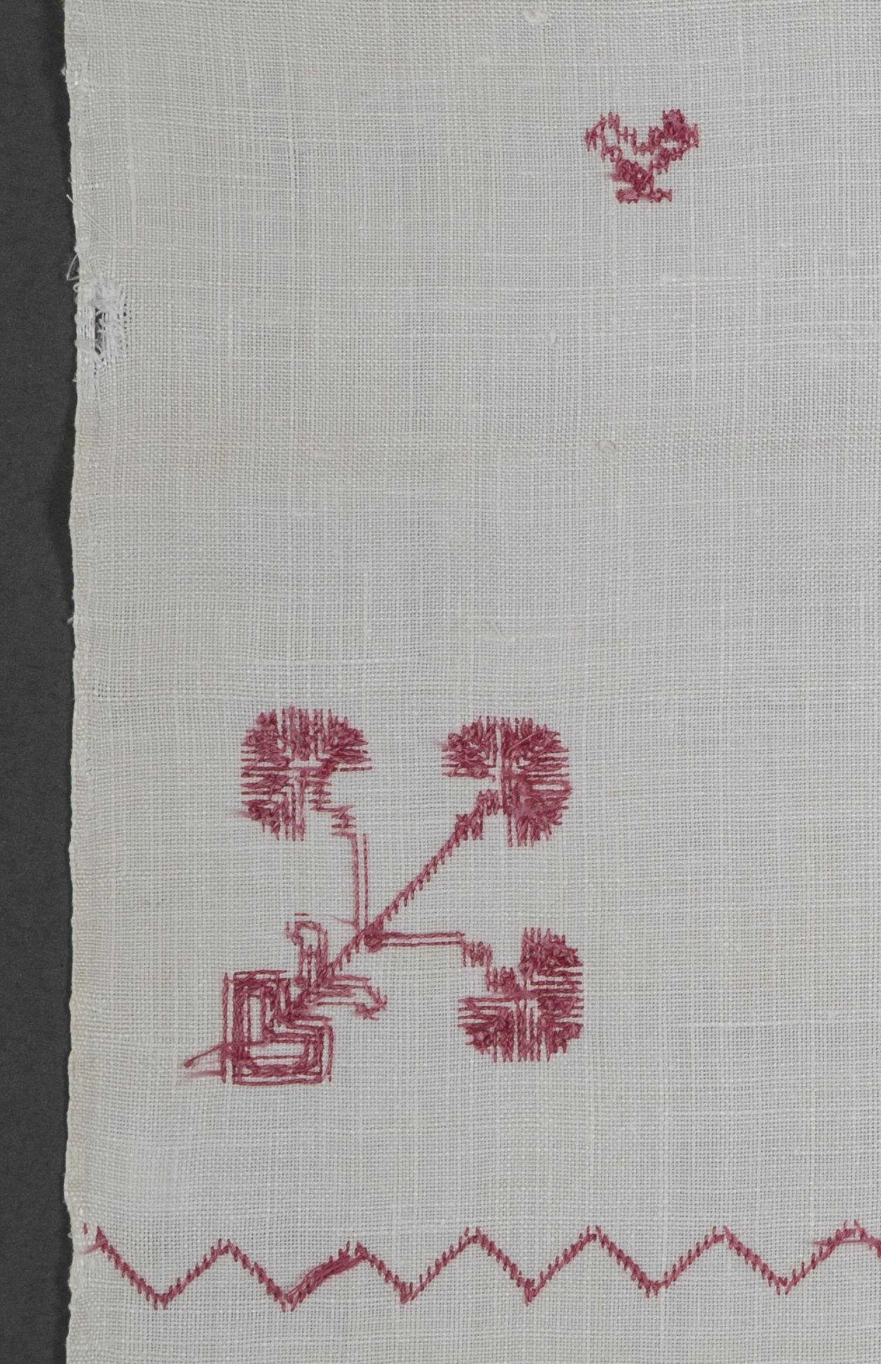 1994.0018 Towel, detail 2, reverse