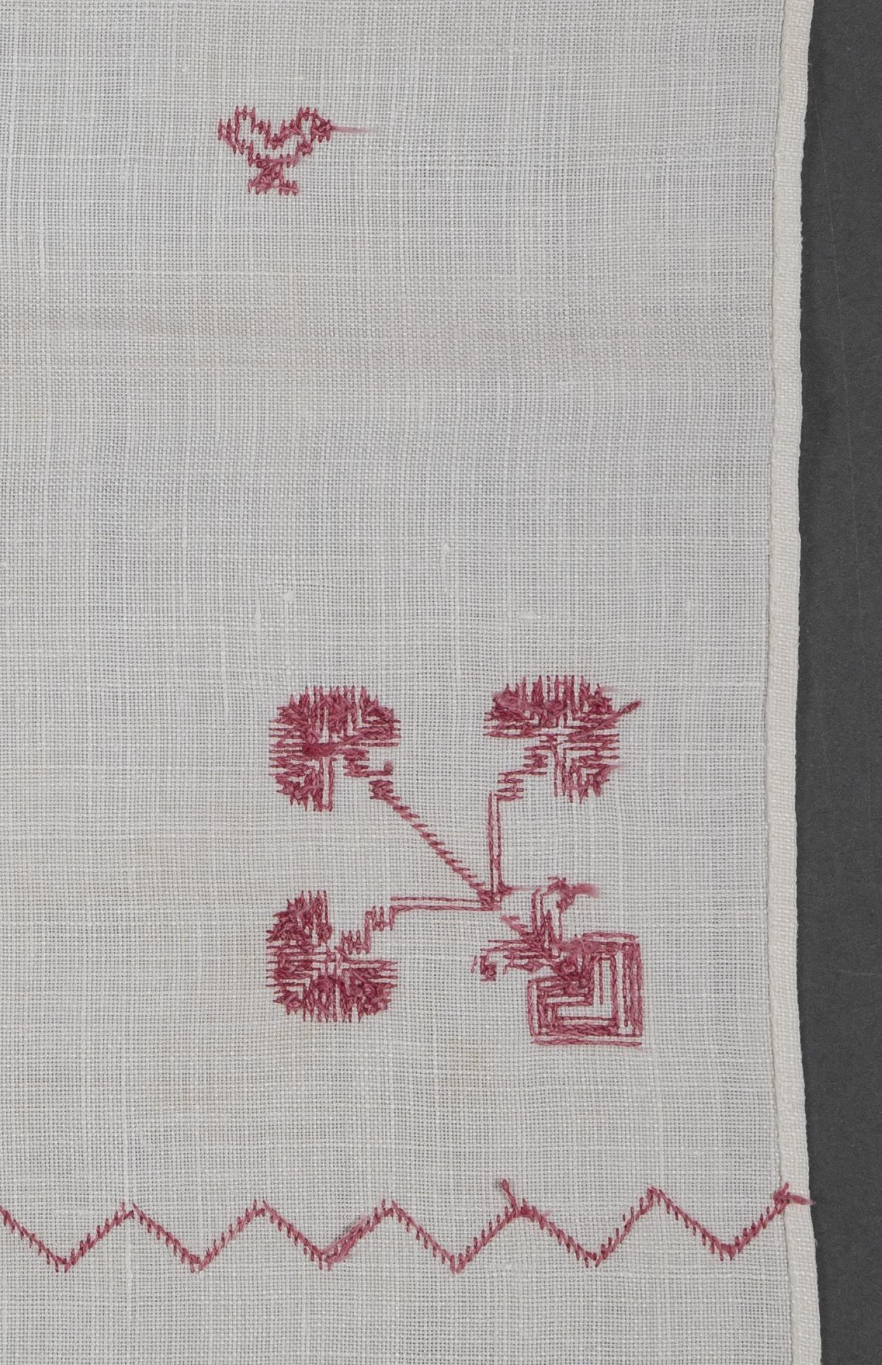 1994.0018 Towel, detail 4, reverse