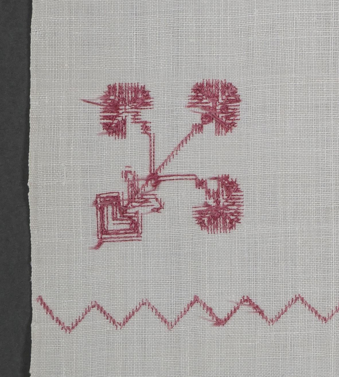 1994.0018 Towel, detail 11, reverse