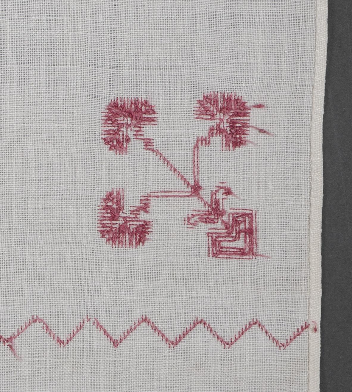 1994.0018 Towel, detail 13, reverse