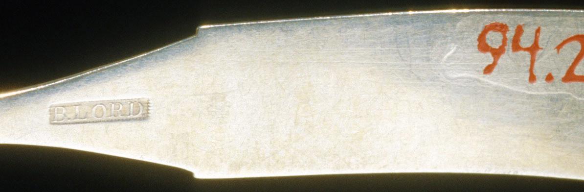 1994.0027 Spoon, Teaspoon, detail 1