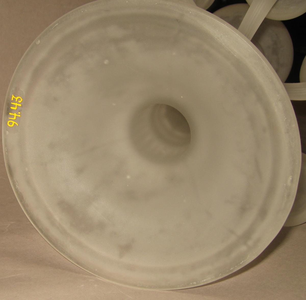 1994.0043 Glass candleholder (underside)