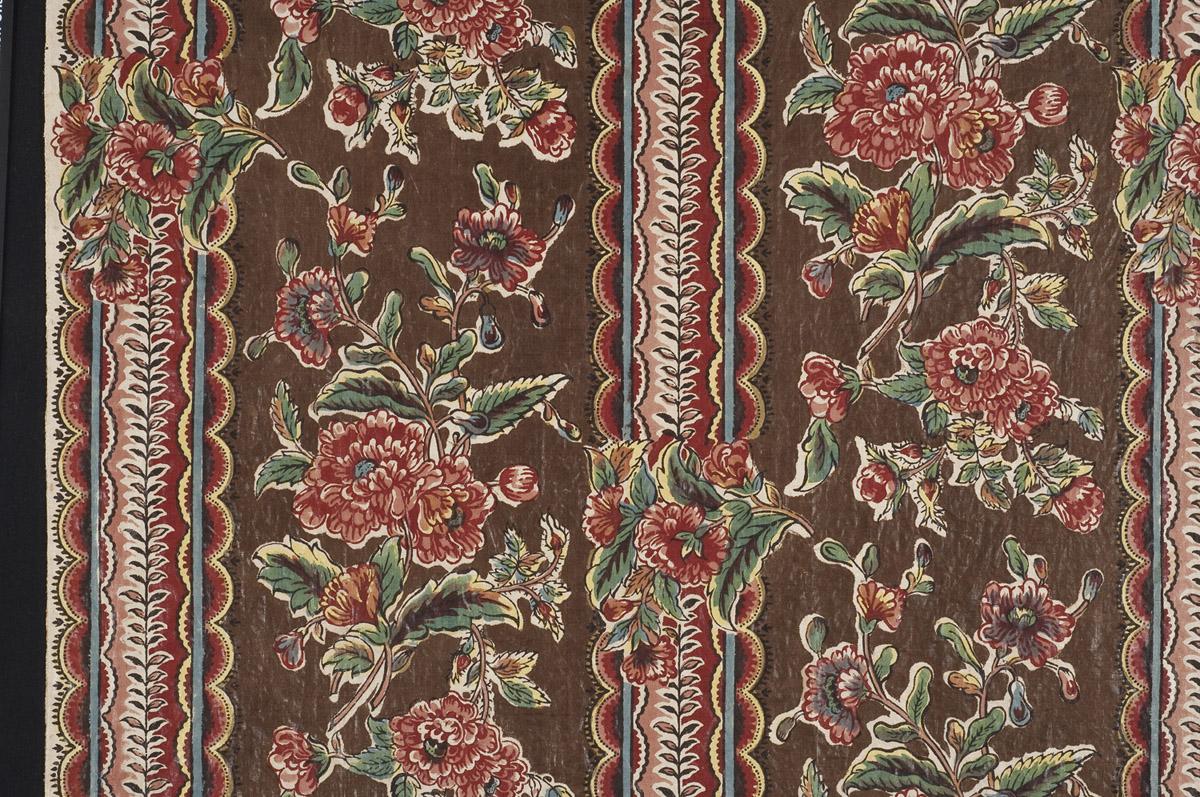 1958.0111.001 Textile, printed, detail 2