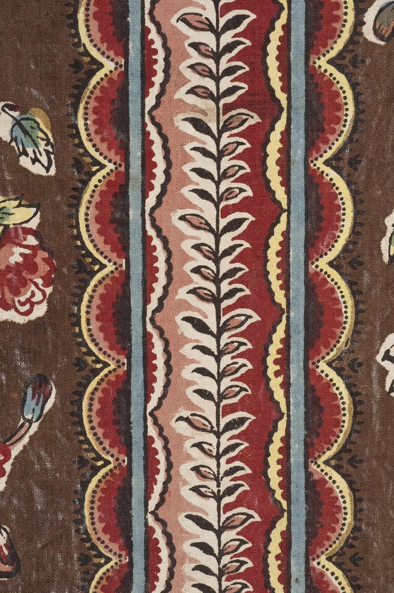 1958.0111.001 Textile, printed, detail 3