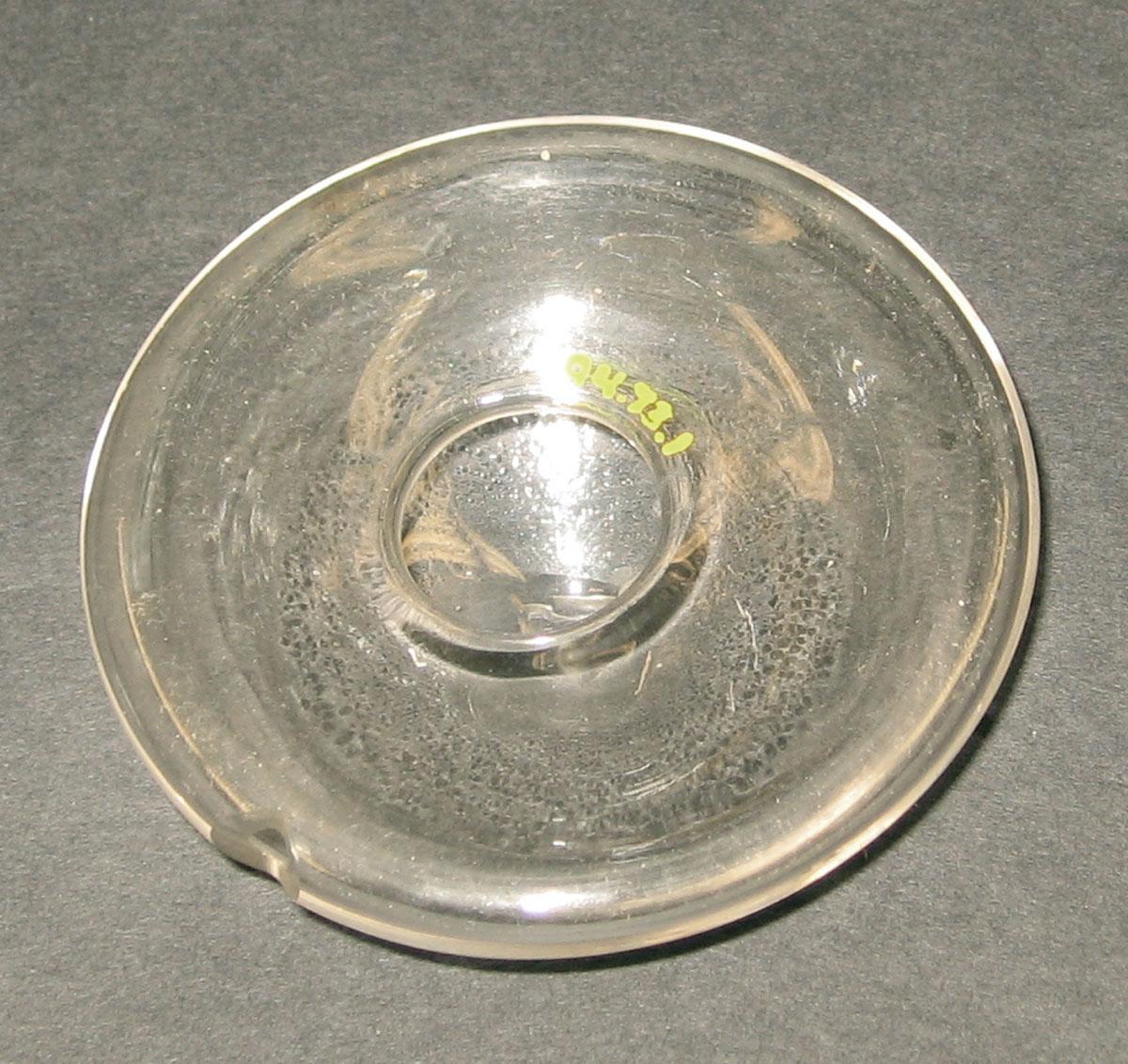 1994.0073.001 Glass breat glass (underside)