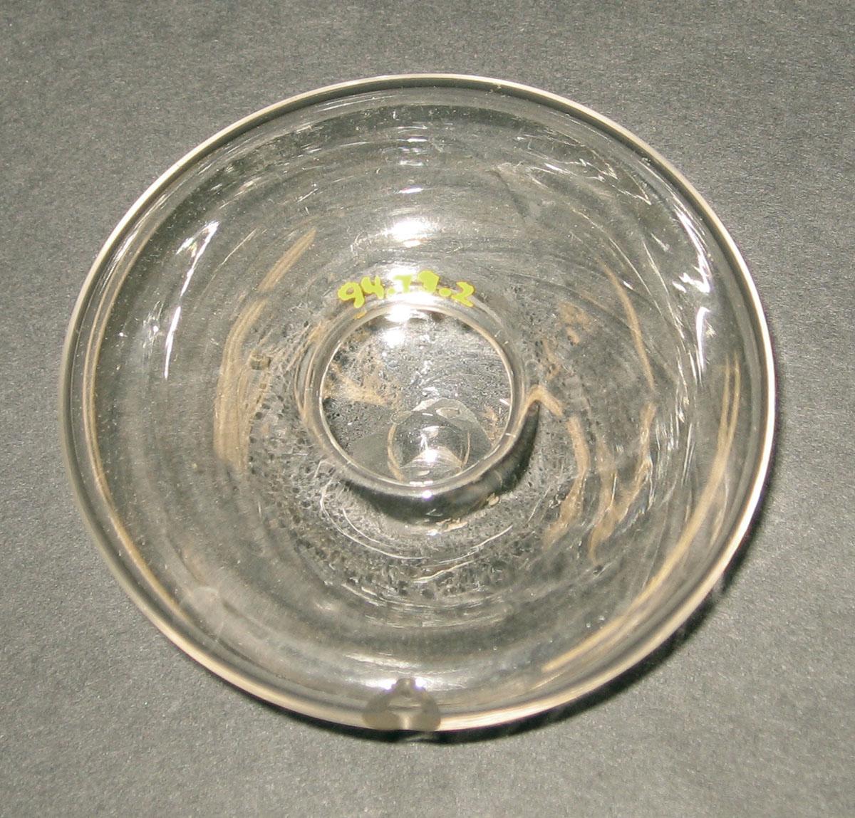 1994.0073.002 Glass breat glass (underside)