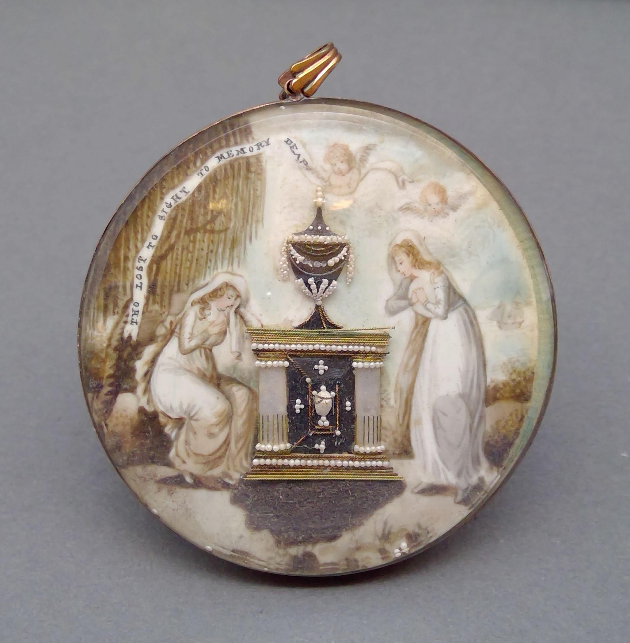 1994.0082 Pendant, Mourning brooch, view 1.1