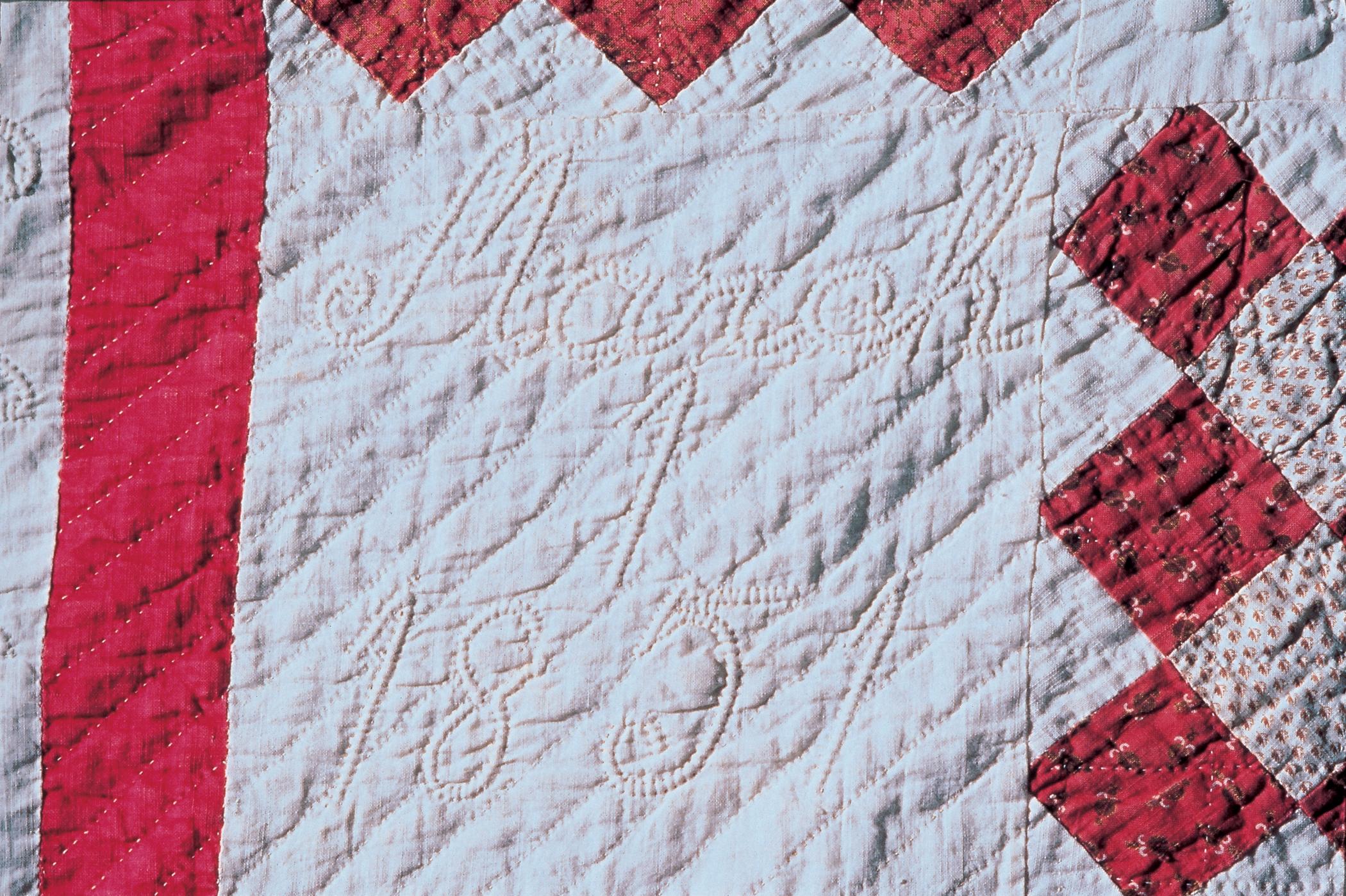 1994.0083 Pieced Quilt (Detail, date)