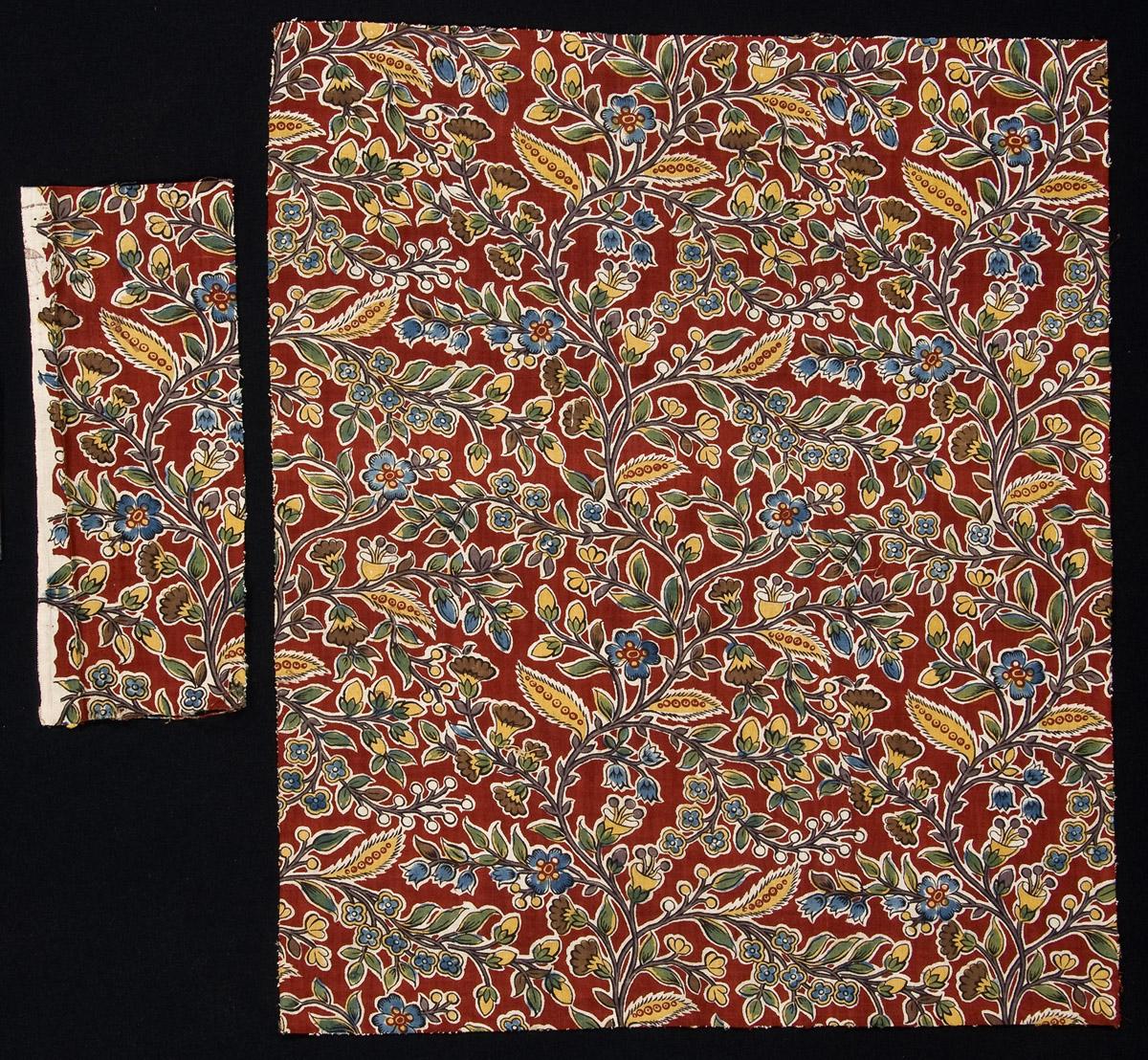 1958.0112.004.001, .002 Textile, printed (2)