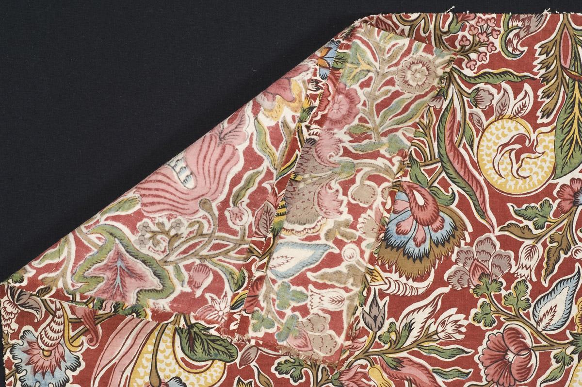 1958.0112.005 Textile, printed, detail 1