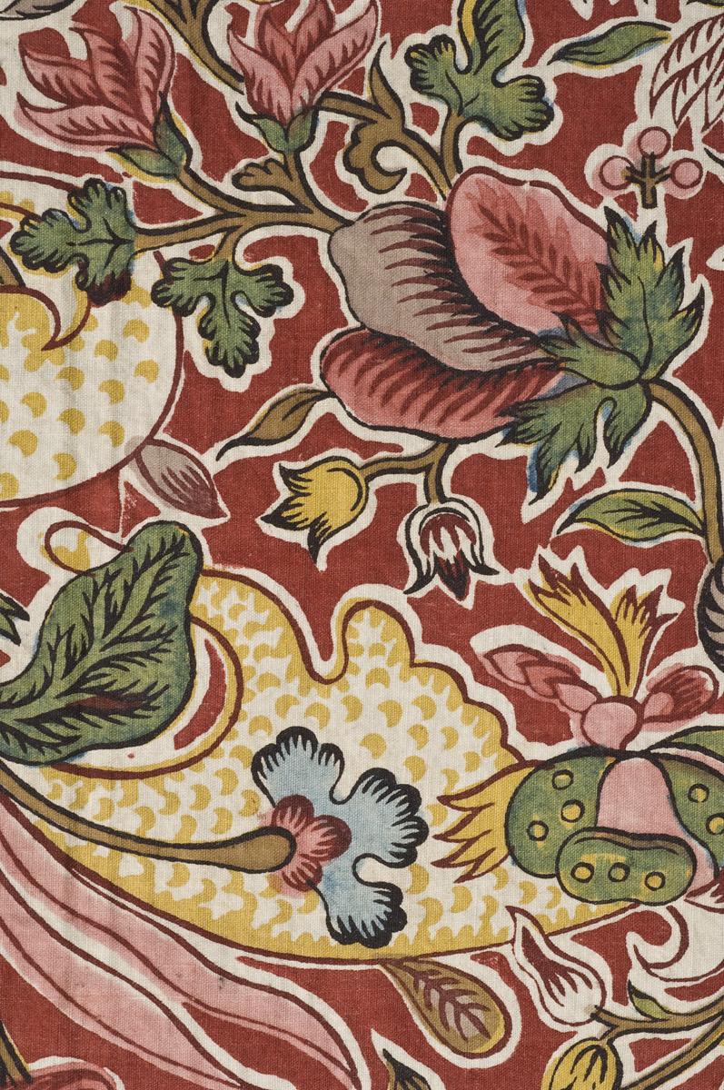 1958.0112.005 Textile, printed, detail 2