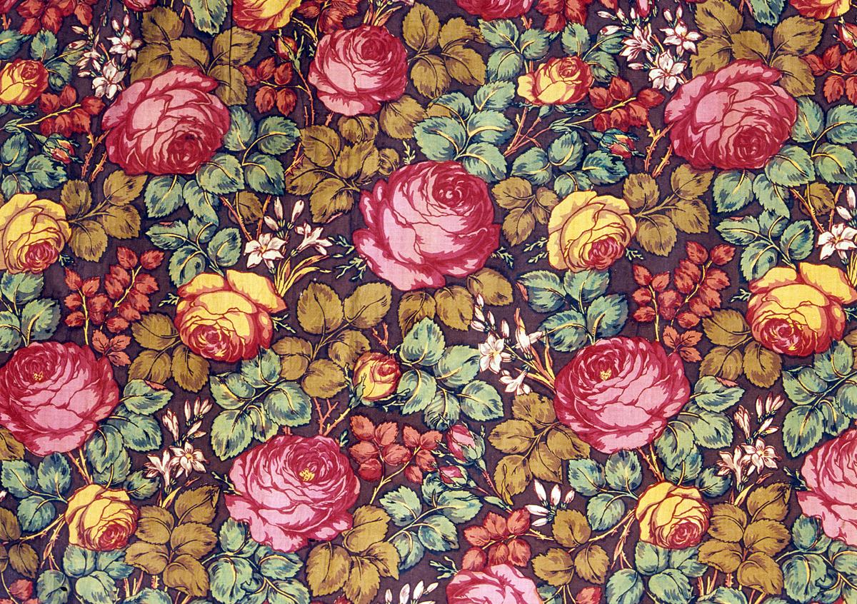 1958.0112.007 Printed Textile, Detail