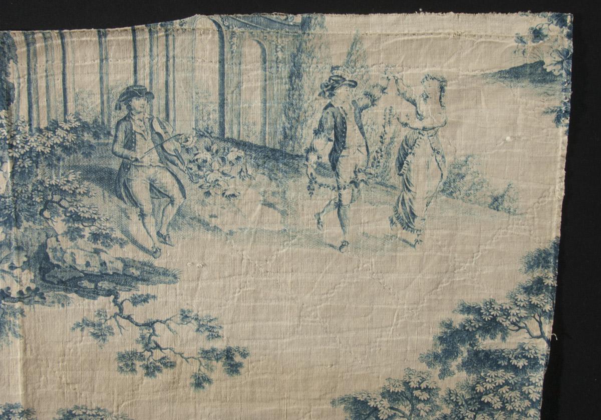 1958.0112.008.001 Textile, printed, detail 3