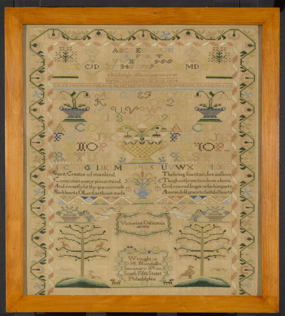 1994.0109 A Sampler, in frame