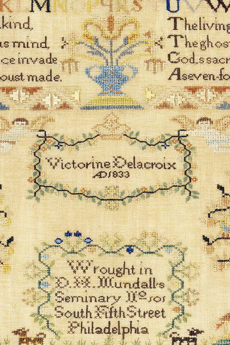 1994.0109 A Sampler, detail 4