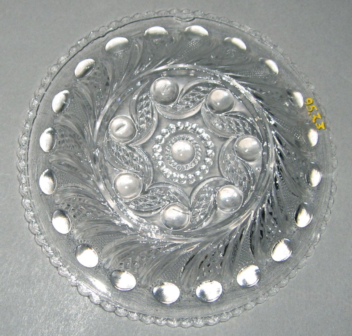 1995.0003.003 Pressed glass dish (underside)