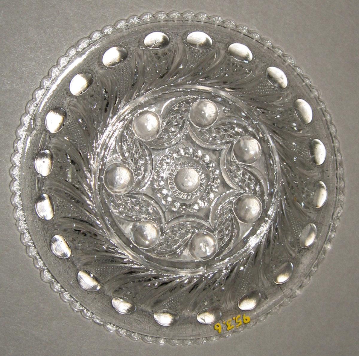 1995.0003.006 Pressed glass dish (underside)