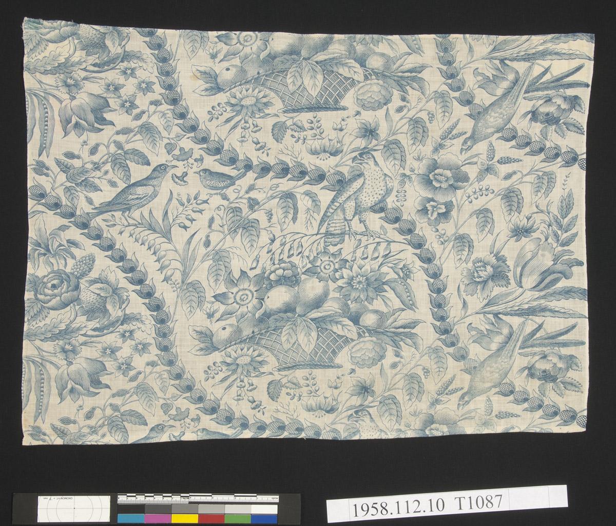 1958.0112.010.001 Textile, printed, view 1