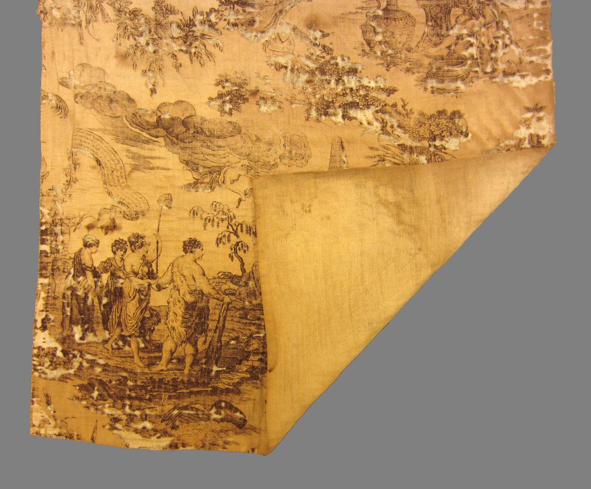 1958.0113 textile, printed folded corner