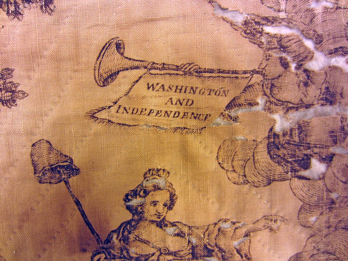 1958.0113 textile, printed detail
