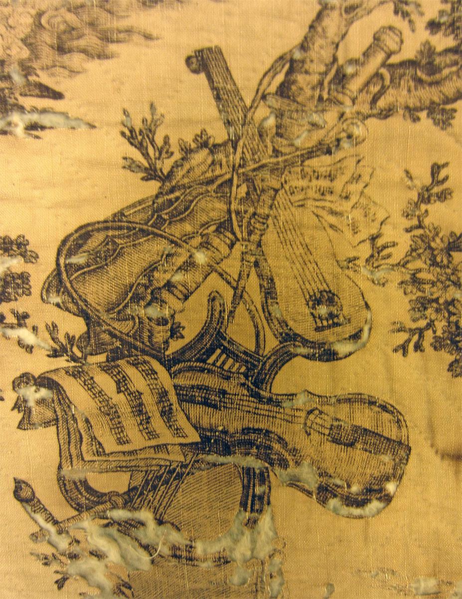 1958.0113 textile, printed detail 2