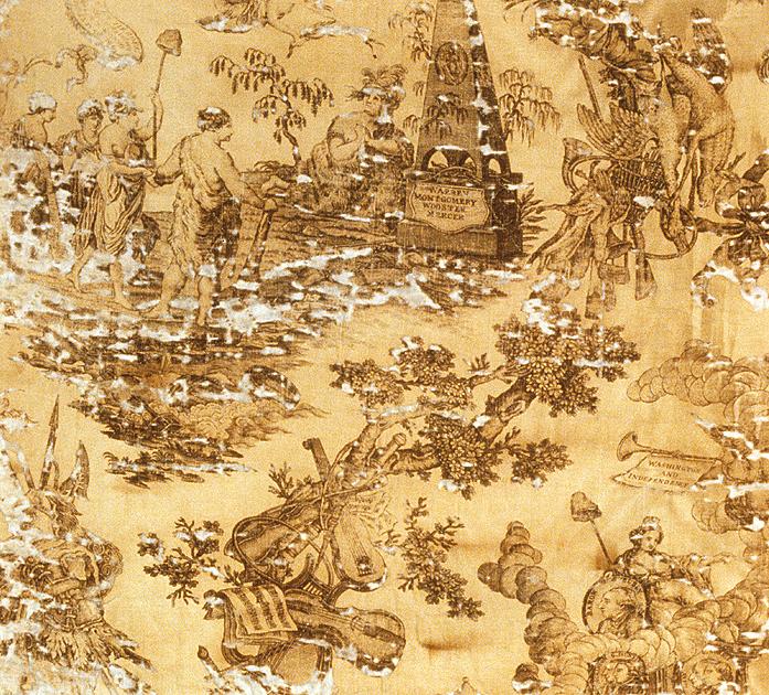 T131 textile, printed design repeat