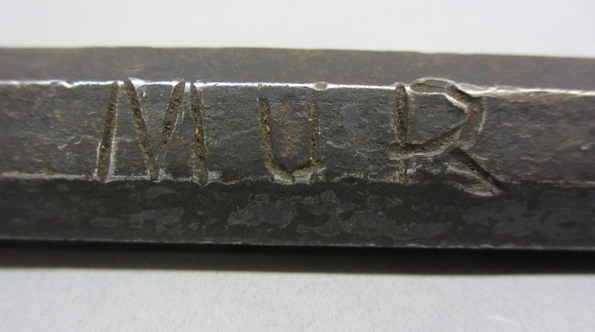 1995.0006.069 Cold chisel, mark 1 detail view