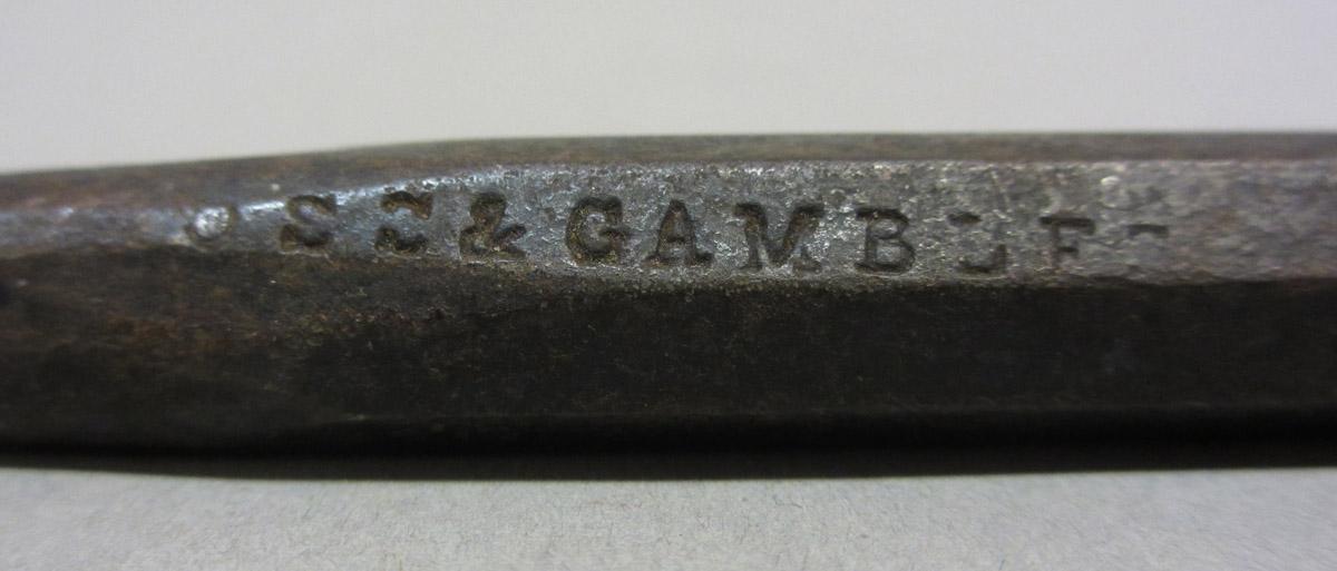 1995.0006.071 Flooring punch chisel, mark detail 1
