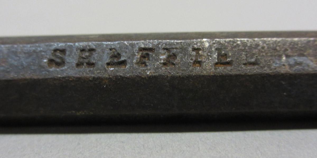 1995.0006.071 Flooring punch chisel, mark detail 2