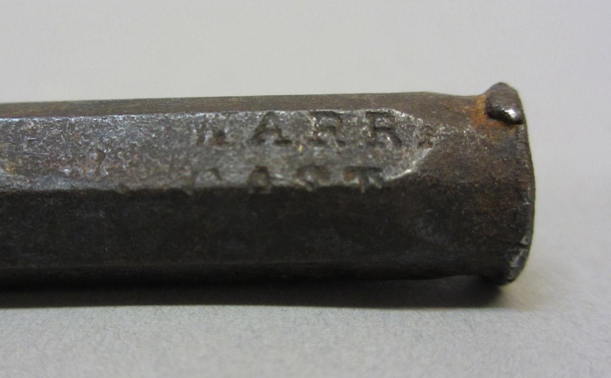 1995.0006.071 Flooring punch chisel, mark detail 3