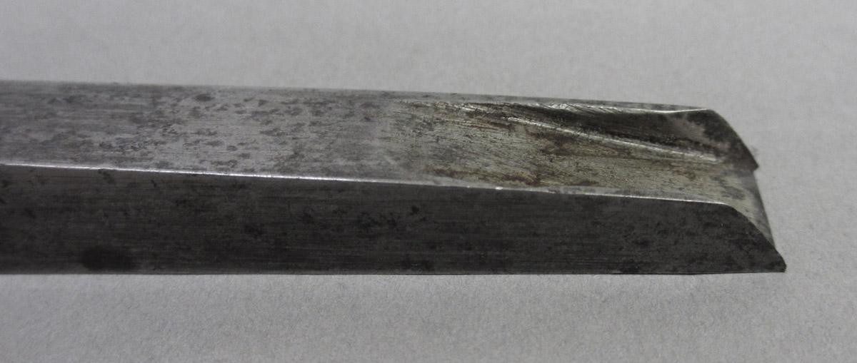 1995.0006.079 Machine mortise chisel, tip detail