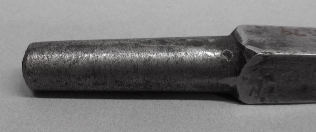 1995.0006.079 Machine mortise chisel, tang detail