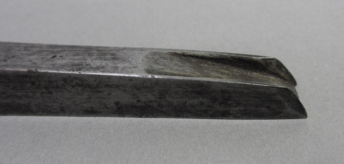 1995.0006.080 Machine mortise chisel, tip detail